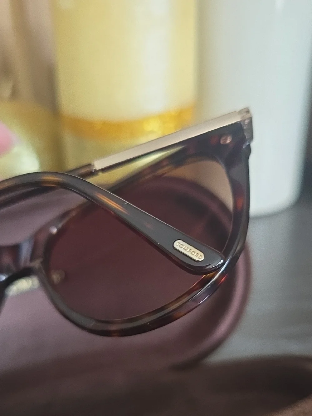 Tom Ford Kira Cat Eye Sunglasses Black Gold Women’s Designer Polarized NEW Tf821
